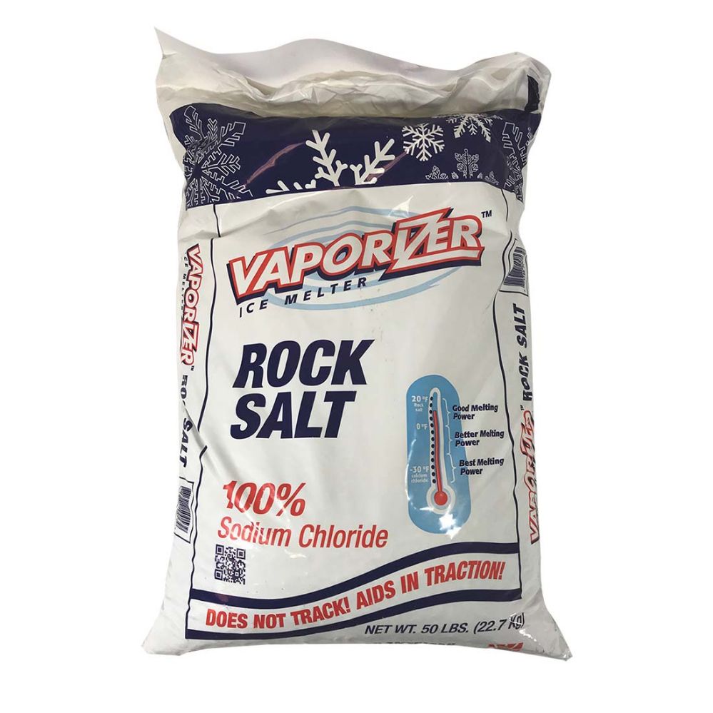 Vaporizer Rock Salt 50 Lbs Bag Ice Melter 100 Sodium Chloride Store