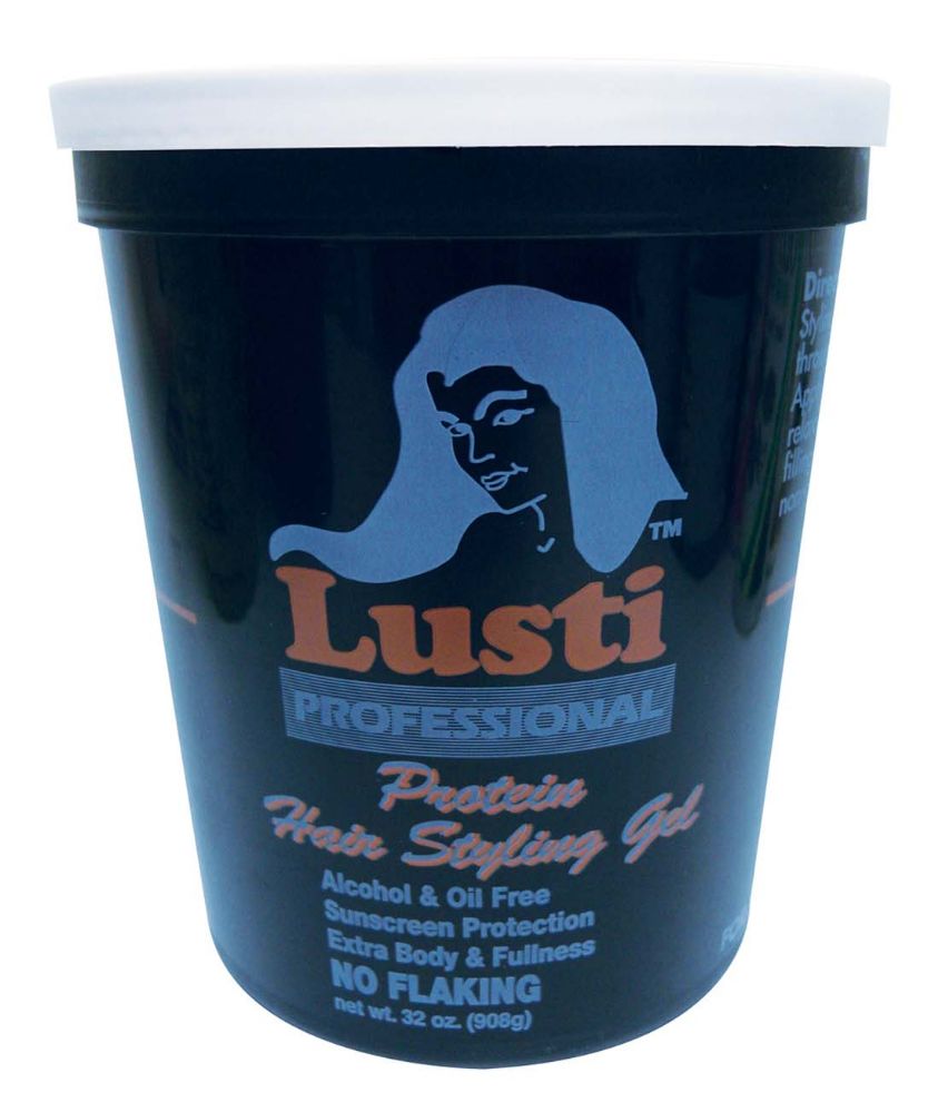 6 Units of Lusti Professional Hair Styling Gel Brown 32 Oz Protein Made
