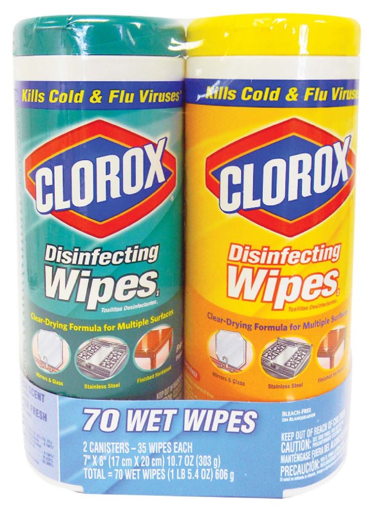 5 Units of Clorox Disinfecting Wipes Twin Pack 35 Count Each Fresh