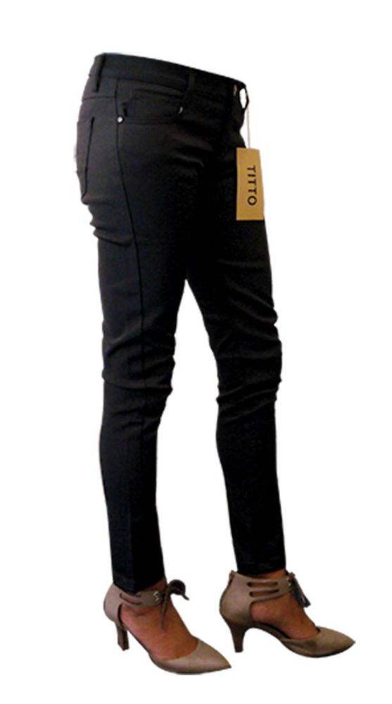 36 Units of Titto Ladies Black Stretch Pants Asst. Sizes 1-14 - Womens ...