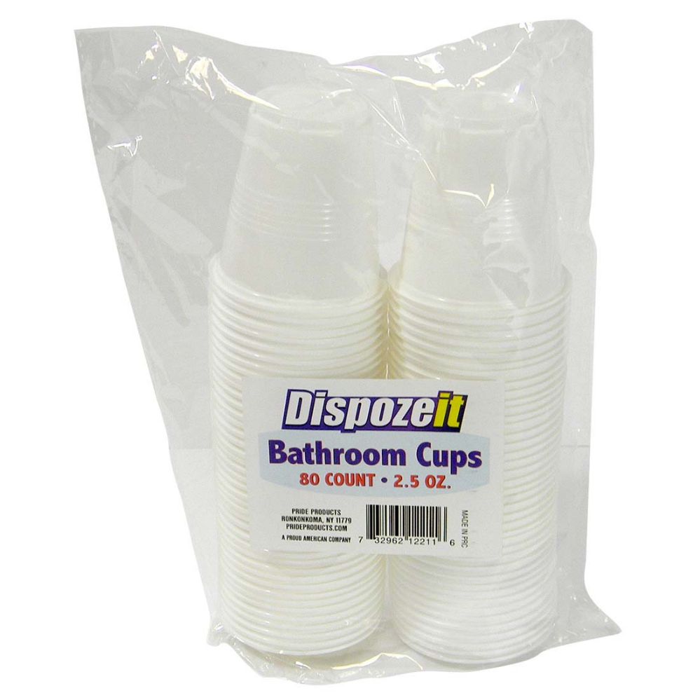 36 Units of Bathroom Cup 80 Count 2.5 Ounces White Disposable Cups