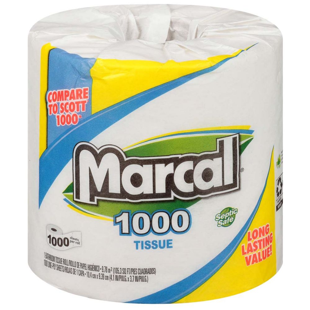 80 Units of Marcal Single Roll 1000ct B/tissue Paper at