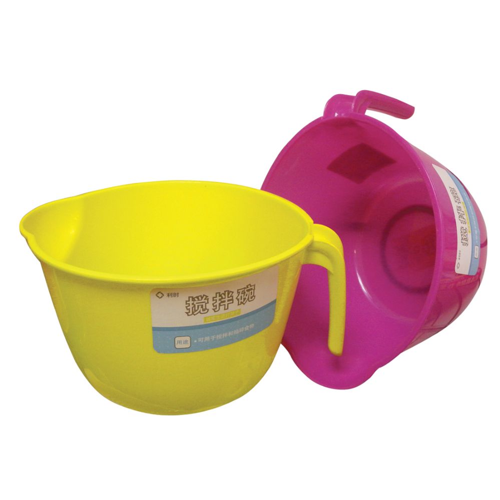 24 Units of Mixing Bowl 4 1/2 Cups With Pour Spout And Handle Assorted