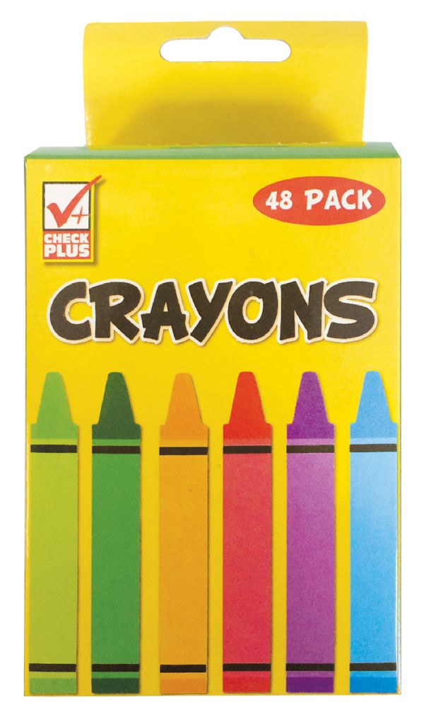 48 Units of Crayons 48 Count Chalk,Chalkboards,Crayons at