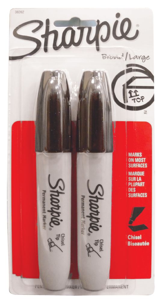 48 units of sharpie chisel large tip 2 count permanent marker