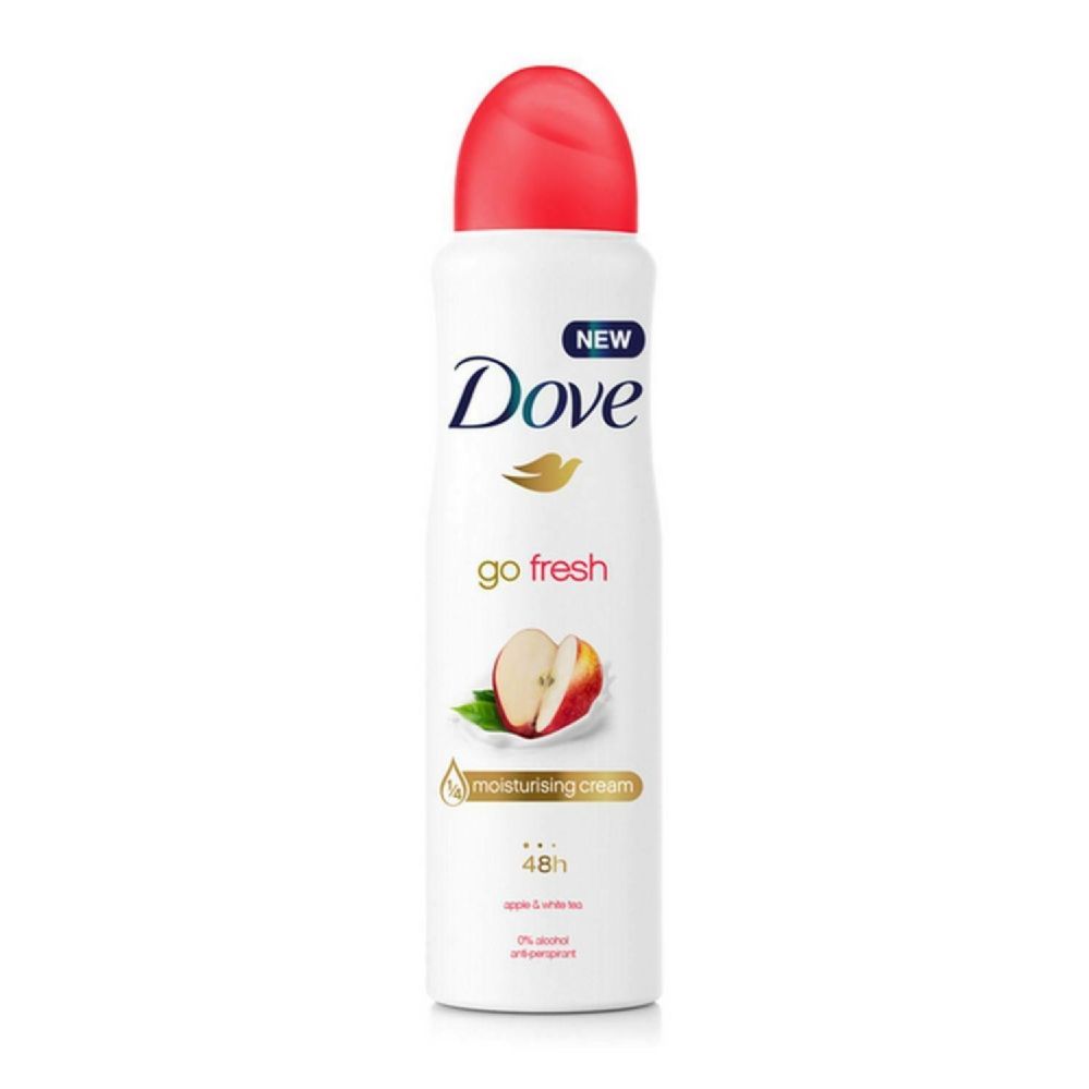 6 Units of Dove Spray 150 Ml Apple And White Tea Deodorant at