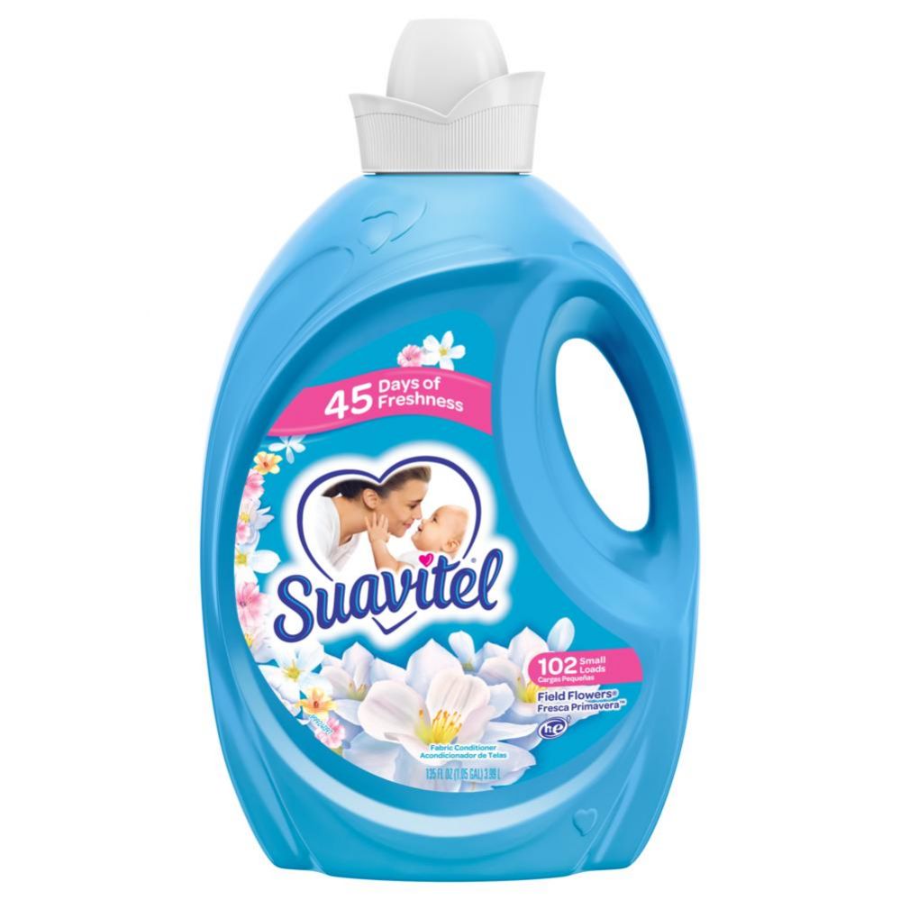 4 Units of Suavitel Fabric Softener 135 Oz Field Of Flowers Laundry