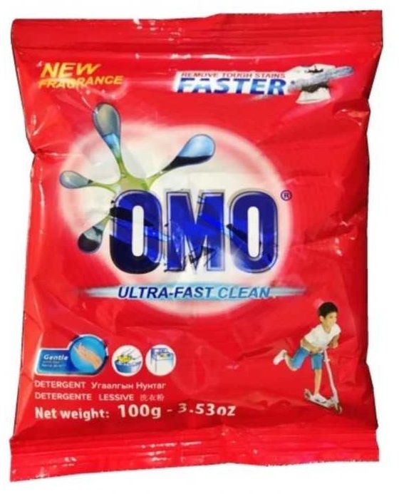 140 Units of Omo 100 Gm Powder Laundry Detergent Ultra Clean Laundry