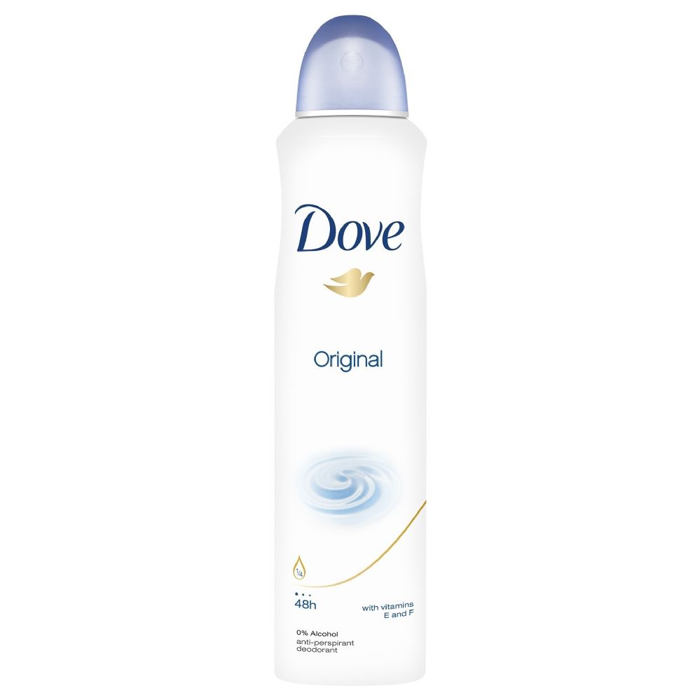 6 Units of DOVE SPRAY 250 ML ORIGINAL Deodorant at