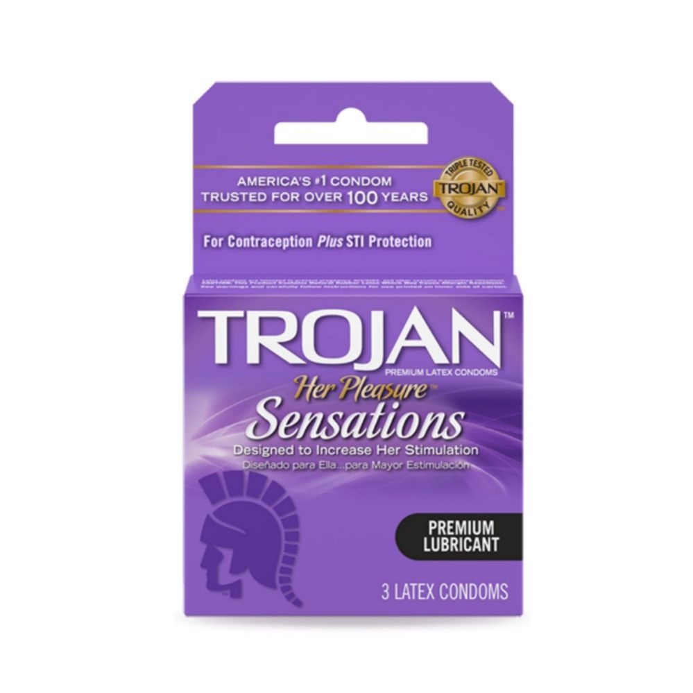 12 Units of Trojan 3's Her Pleasure Medical Supply at