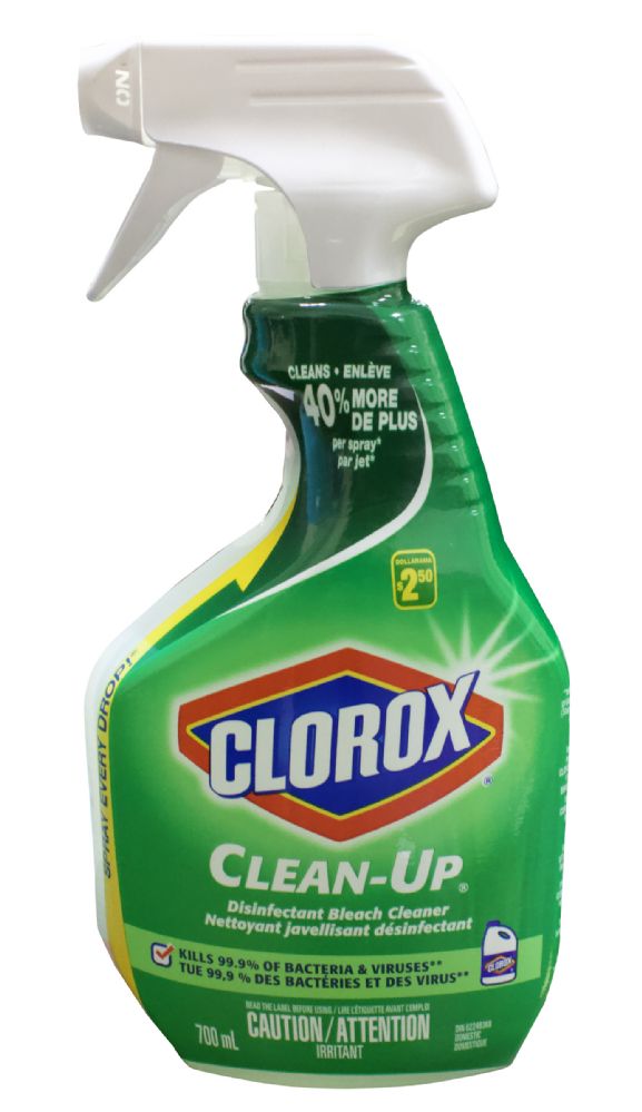 12 Units of Clorox Clean Up Spray Disinfectant Bleach Cleaner 700 ml