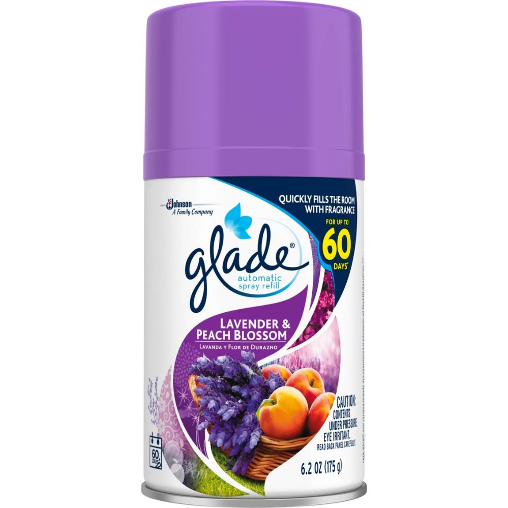 6 Units of Glade 6.2 Oz Automatic Spray Refill Lavender And Peach