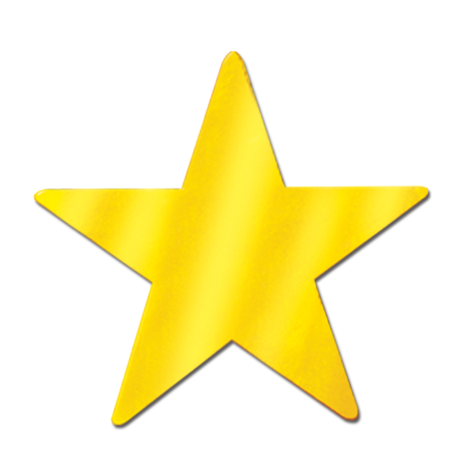 72 Units of Foil Star Cutout gold; foil 2 sides at