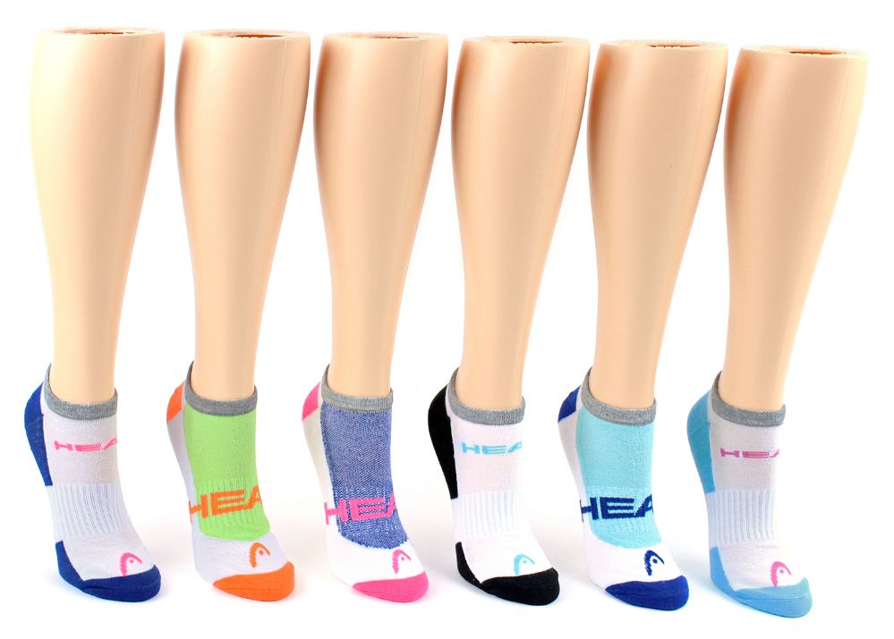 5 Units of Women's HEAD Brand NoShow Socks 6Pair Packs (Size 911