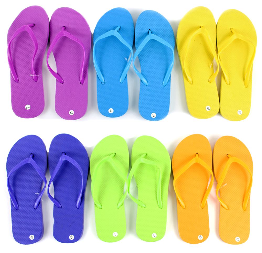 48 Units of Children's Flip Flops Solid Colors Boys Flip Flops & Sandals at