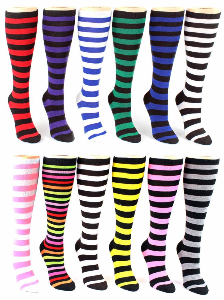 Fun knee length novelty socks for women