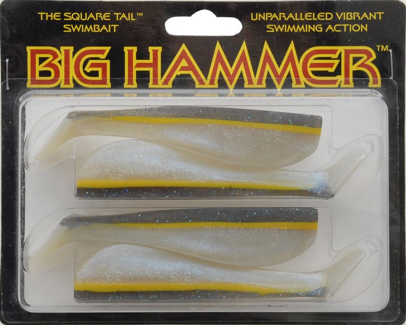 27 Units of Big Hammer 5" Swimbait 63 Bay Smelt Fishing Lures at