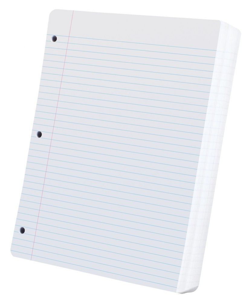 20 Units of Tops Oxford Filler Paper, 11 X 8.5, College Rule, White, 3