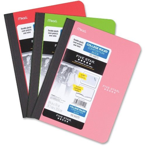 Mead Five Star Composition Book School and Office Supply Gear at
