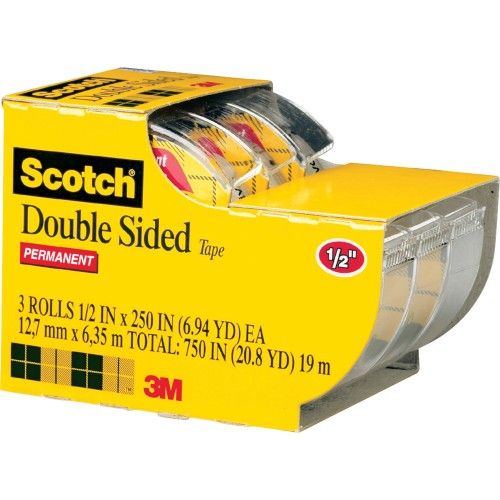 Scotch Double Sided Tape With Dispenser Tape & Tape Dispensers at