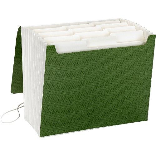 6 Units of Smead 70768 Green Supertab Expanding File File Folders