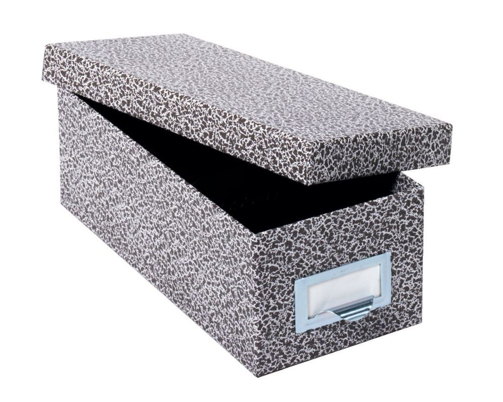 6 Units of GlobEWeis Fiberboard Index Card Storage Boxes, 5" X 8" Card