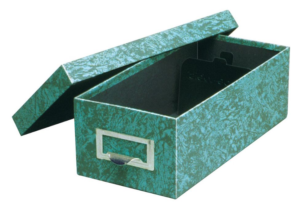 6 Units Of Globe Weis Fiberboard Index Card Storage Boxes 5 X 8