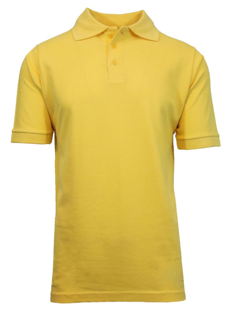 36 Units of Boys Cotton Blend Short Sleeve School Uniform Polo Shirt