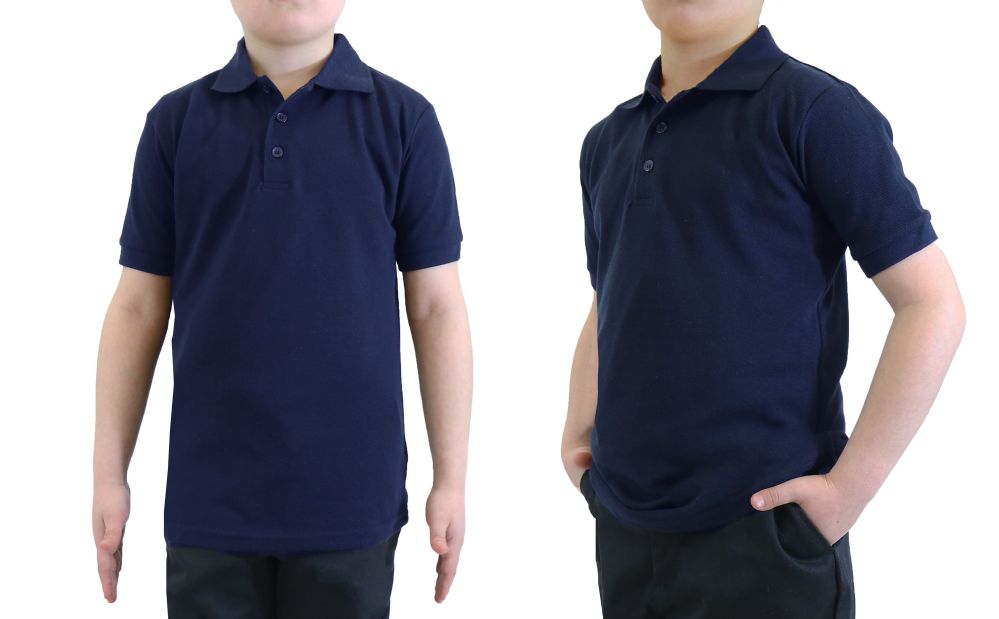 boys navy school joggers
