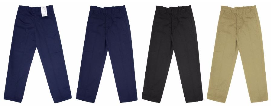 boys blue uniform pants