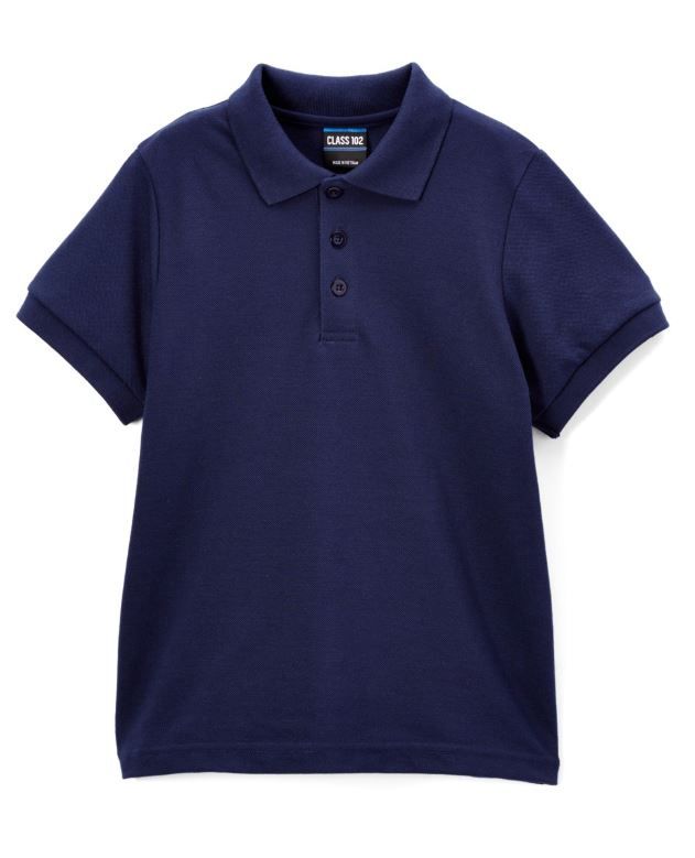 boys navy blue polo shirts