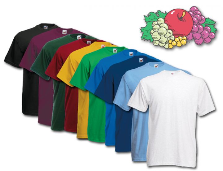 Fruit of the Loom Original T-Shirt 100/% Cotton Multiple Colours S-XL