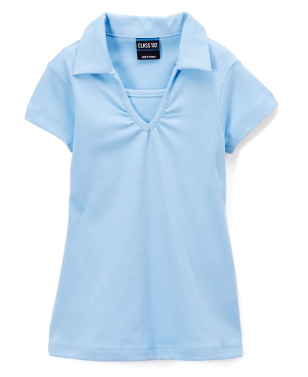 12 Units of Girls Uniform Top Size 18 In Sky Blue Girls School