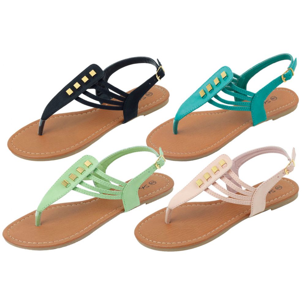 women's size 11 wide flat sandals