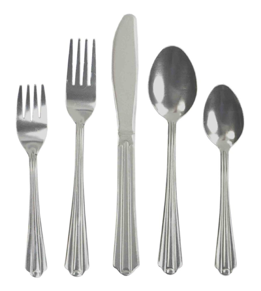 12 Units of Home Basics Avery Collection 20 Piece Stainless Steel