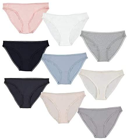 9 Units of Yacht & Smith Womens Cotton Underwear Panty Briefs in Bulk ...
