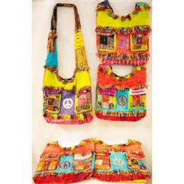 15 Units of Handmade Nepal Hobo Bags Peace Two Pockets Design - Handbags - at - 0