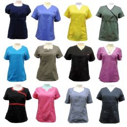 scrub colors scrubs solid tops nursing assorted units performance alltimetrading color garment let made
