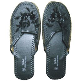 open toe chinese slippers