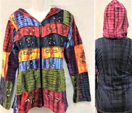 5 Units of Nepal Handmade Cotton Jackets With Hood Multiple Patch ...