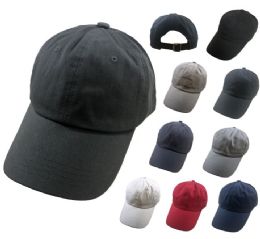 36 Units of 100% Cotton Ball Cap [assortment] - Baseball Caps & Snap ...