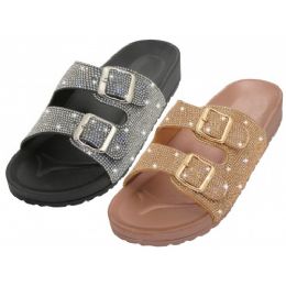 double buckle flip flops