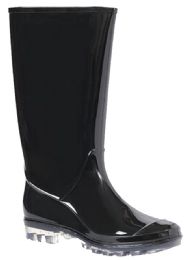 patent leather in rain