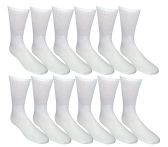12 Units of Yacht & SMith Mens Soft Athletic Sports Quality Crew Socks Ringspun Cotton - Mens Crew Socks