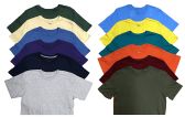 Mens Cotton Crew Neck Short Sleeve T-Shirts Mix Colors Bulk Pack Value Deal (12 Pack Mix, XX-Large)