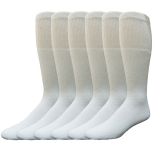 60 Units of Men Cotton White Tube Socks Size 10-13 - Mens Tube Sock