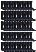 60 Units of Yacht & Smith Men's Premium Cotton Crew Socks Navy Size 10-13 - Mens Crew Socks